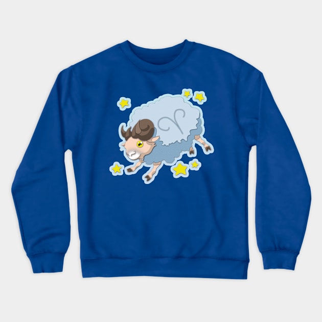 Aries Zodiac Sign Crewneck Sweatshirt by August